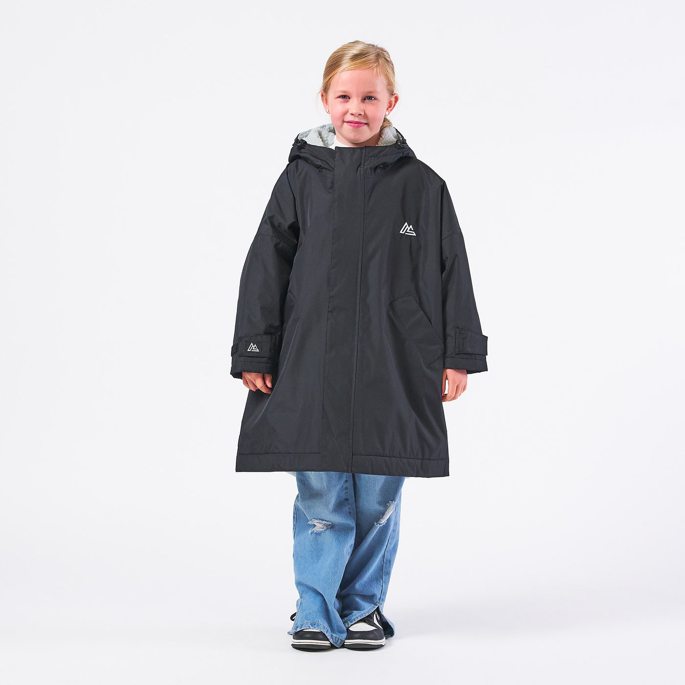 Kids Changing Robe - Black