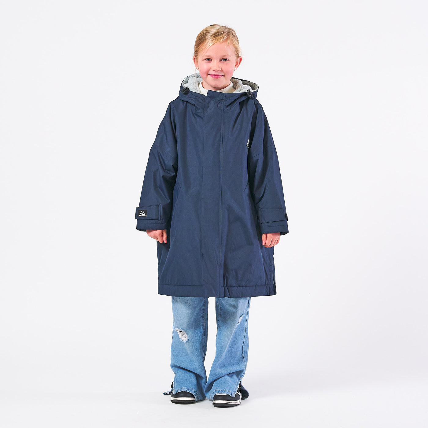 Kids Changing Robe - Navy