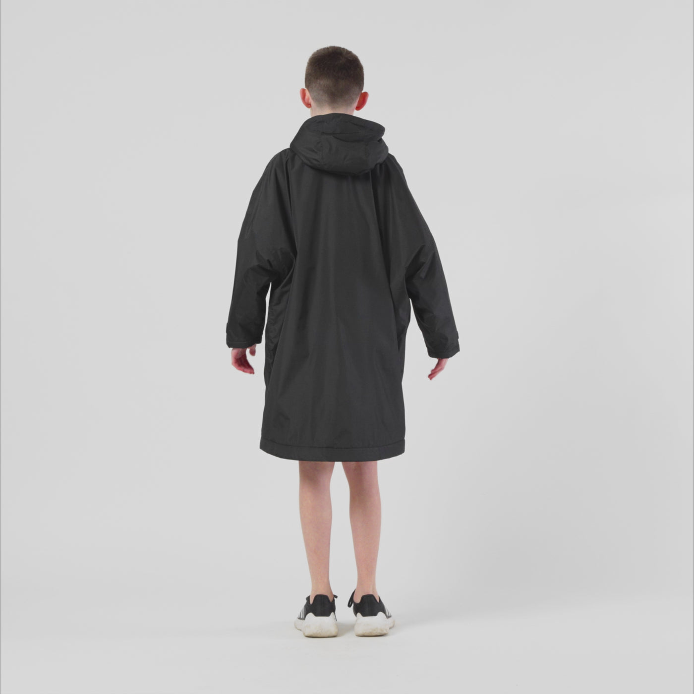 Kids Changing Robe - Black