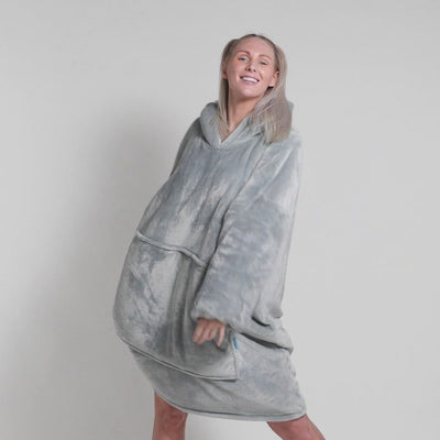 Hoodie Blanket - Light Grey