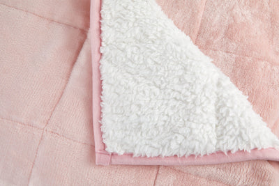 Weighted Sherpa Blanket - Pink