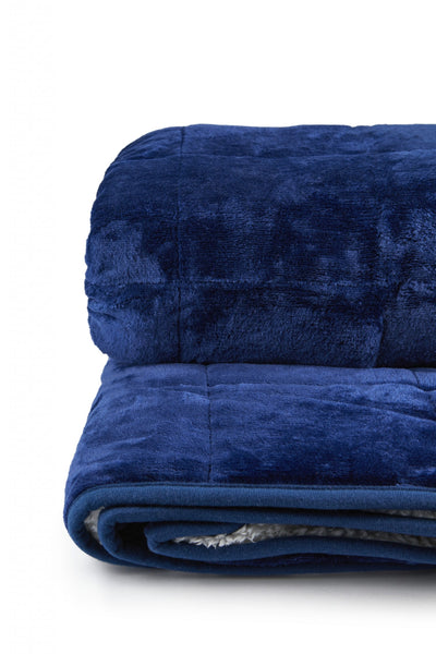 Weighted Sherpa Blanket - Navy